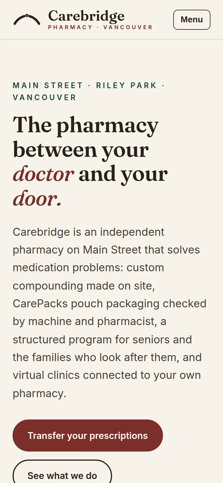 Carebridge Pharmacy: On a phone