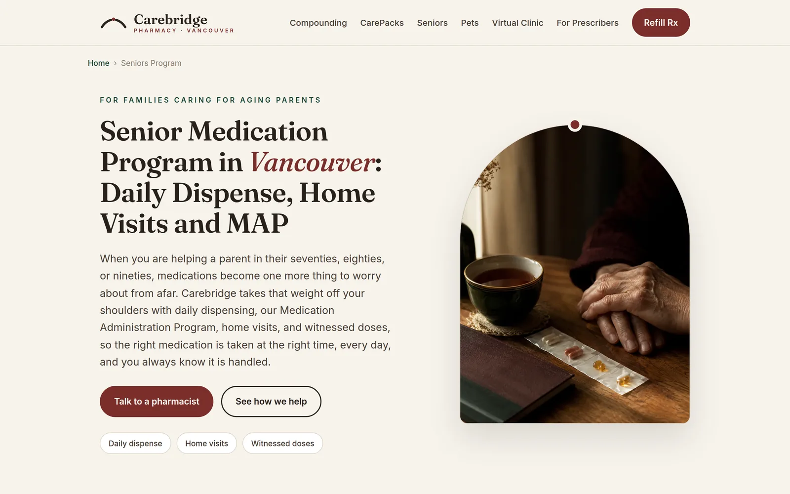 Carebridge Pharmacy: Seniors programme