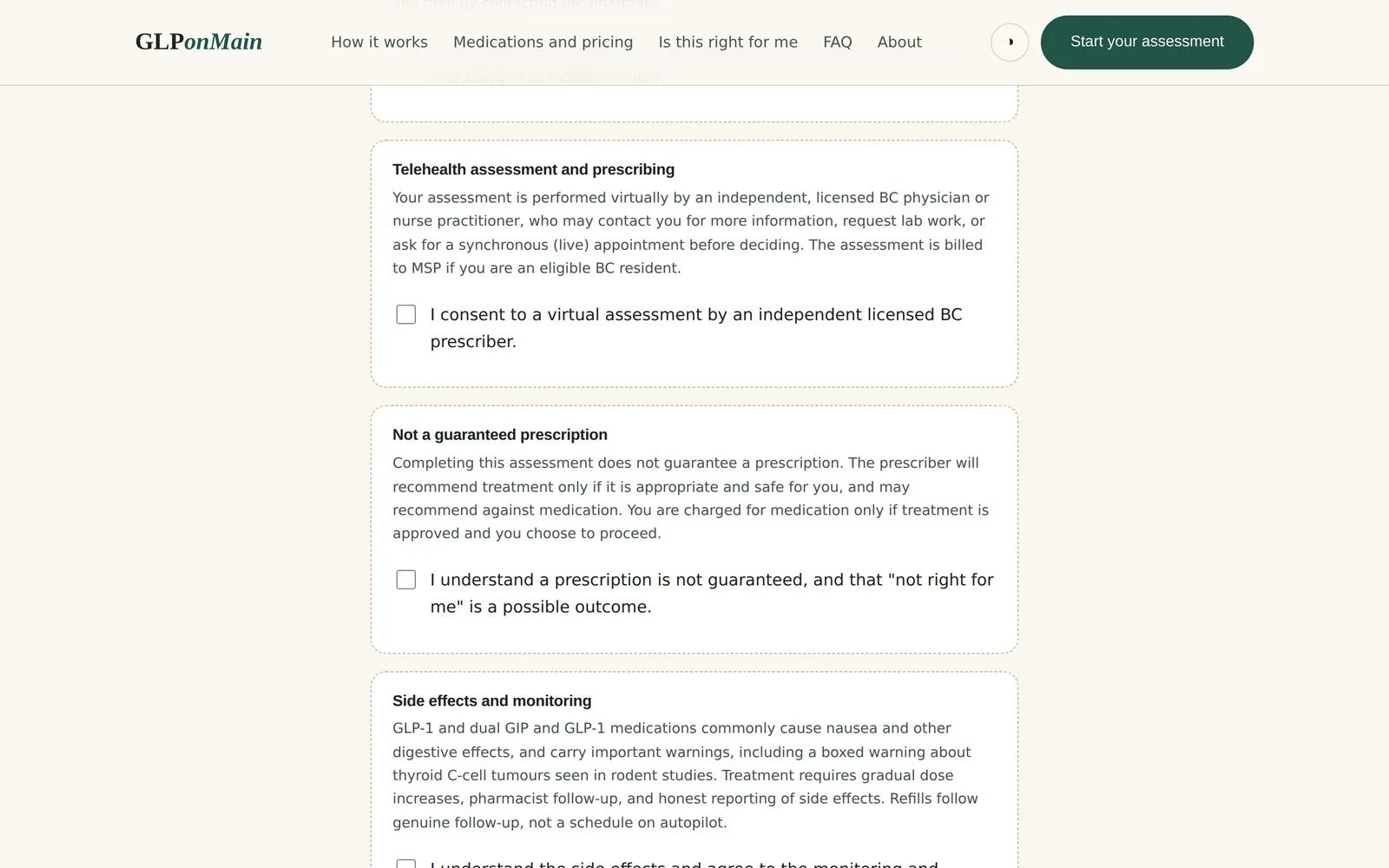 GLPonMain: Consent