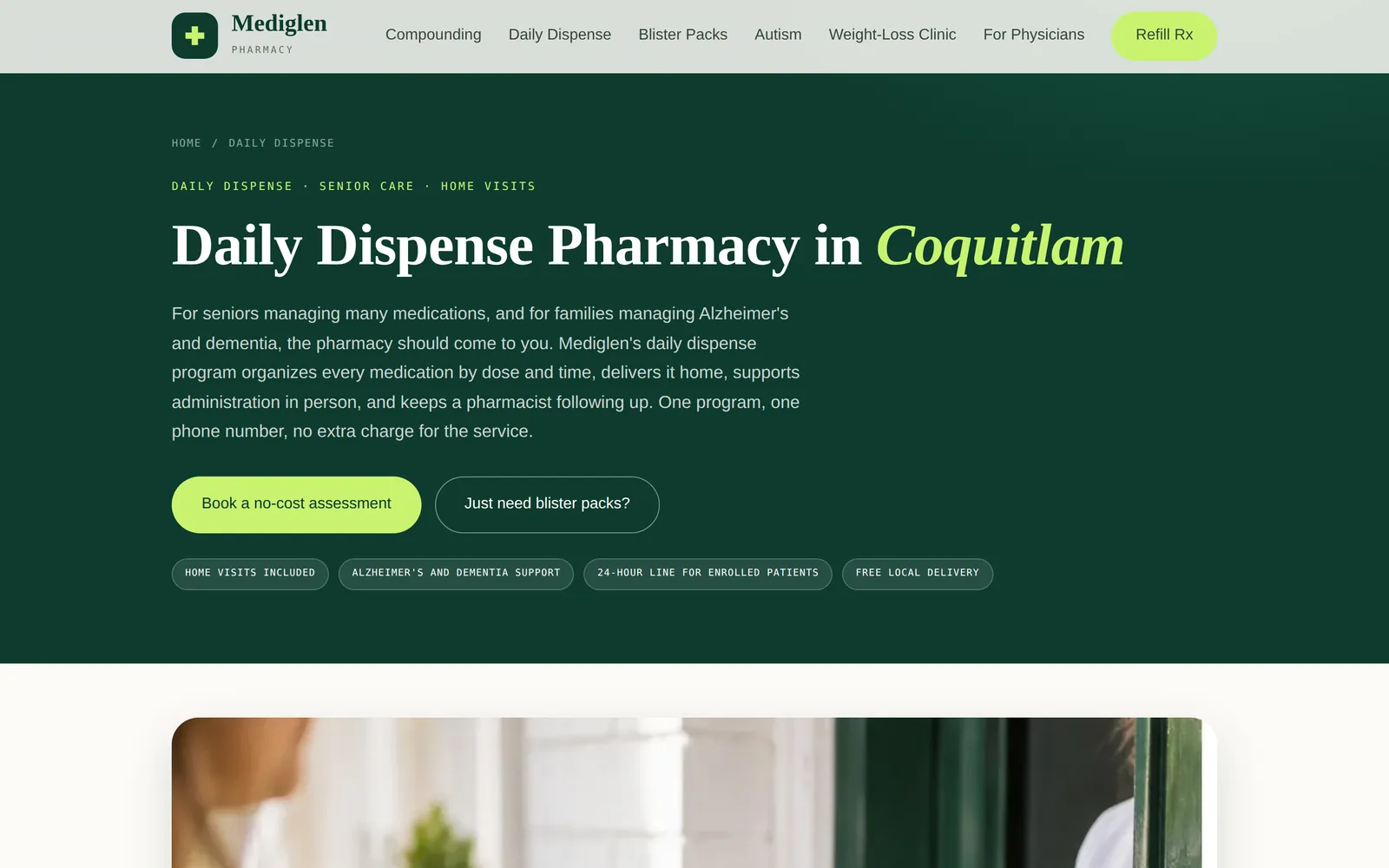 Mediglen Pharmacy and Compounding: Daily dispense