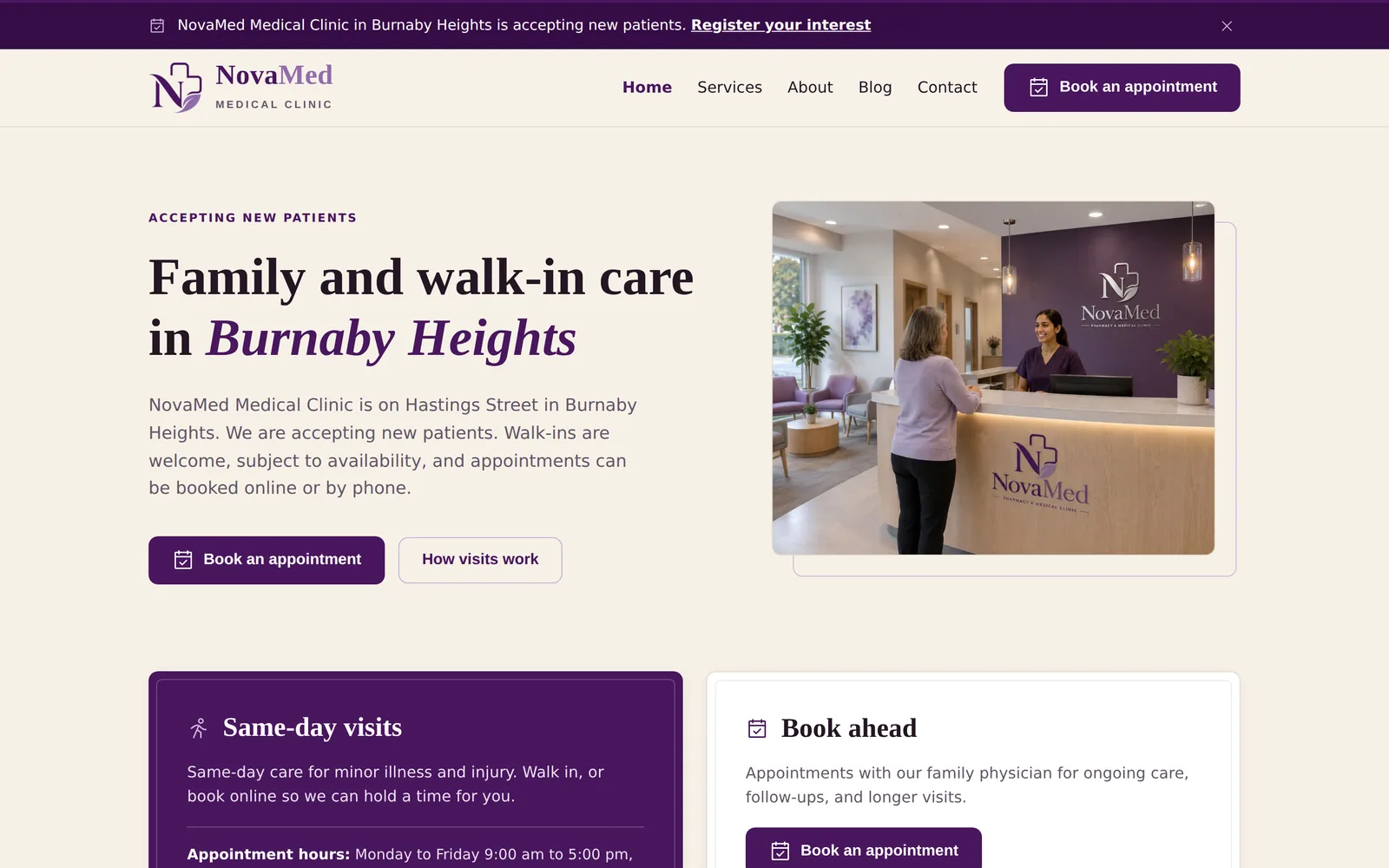 NovaMed Medical Clinic: Home