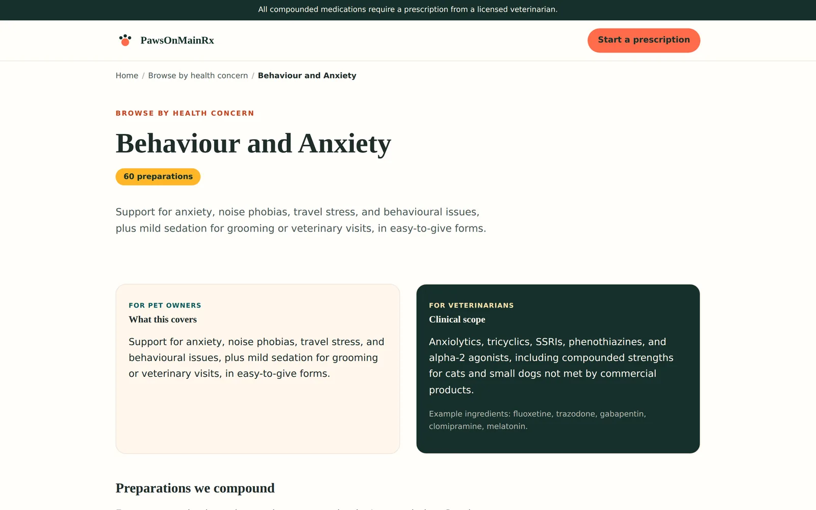 PawsOnMainRx: By concern