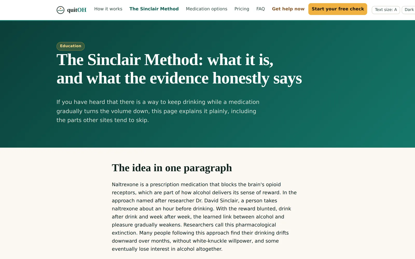 quitOH: The evidence