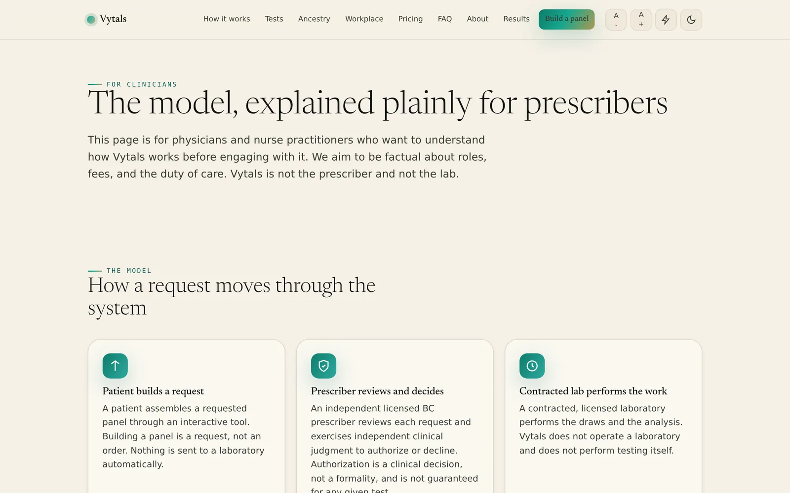 Vytals: For clinicians